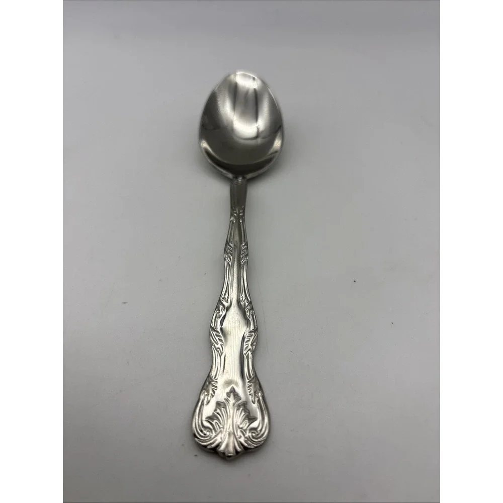 9 Soup Spoons VICTORIA Reed & Barton Select Glossy 18/10 Stainless Flatware